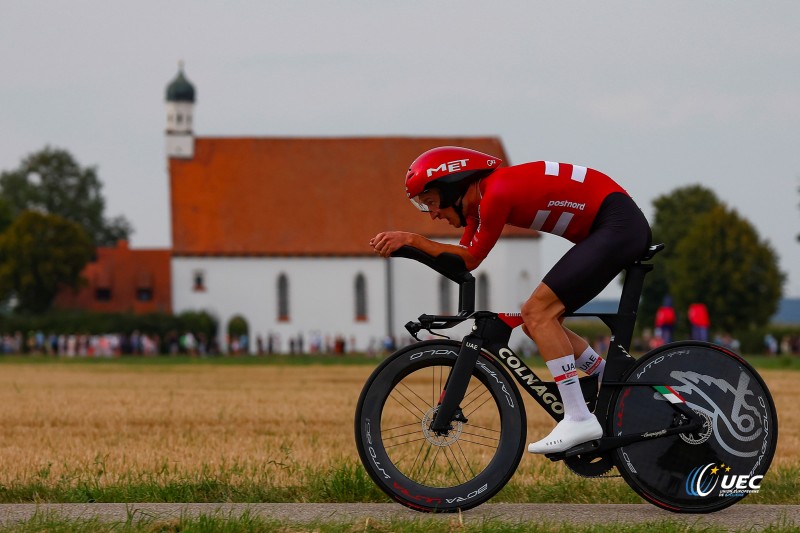 European Championships Munich 2022 - 2022 UEC Road Elite European Championships - Men's ITT - 17/08/2022 - Mikkel Bjerg (DEN) - photo Luca Bettini/UEC/SprintCyclingAgency?2022